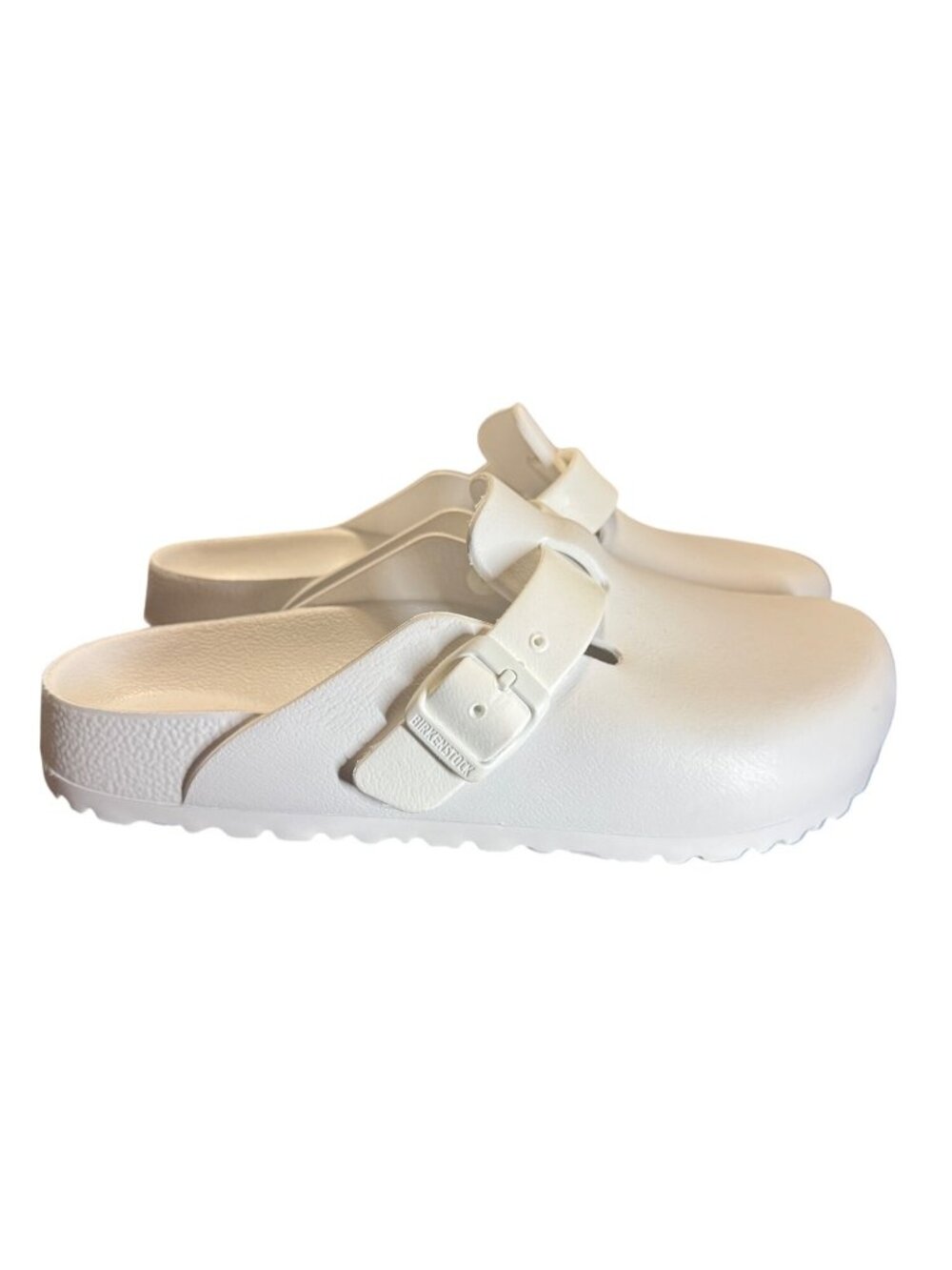 Birkenstock Boston Eva White Clogs EU 38 Women’s 7 M 5 Narrow Sandals Mules